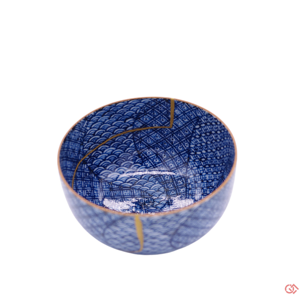 Authentic Kintsugi Sake Cup Syonzui Mon pattern