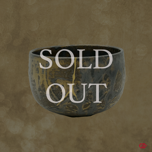 Authentic Kintsugi Tea bowl Yo-hen