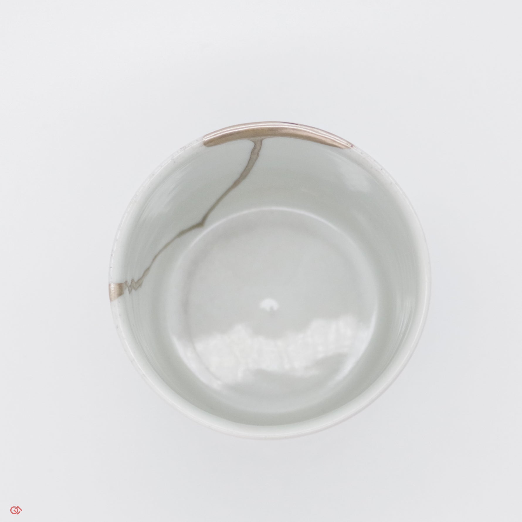 Authentic Kintsugi  Soup Cup, Flower & Rhombus pattern, Ko-Imari